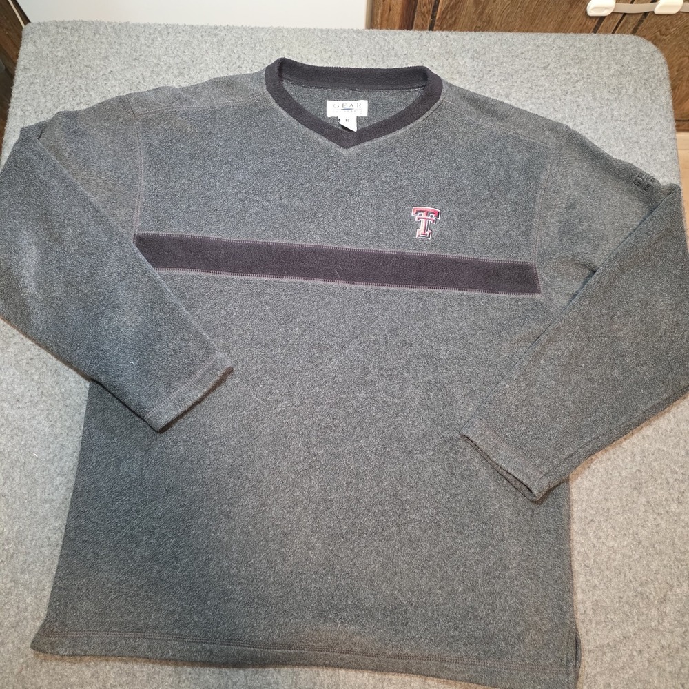 Vintaage Gear For Sporte Texas Tech Fleece Crewneck Pullover Small E2